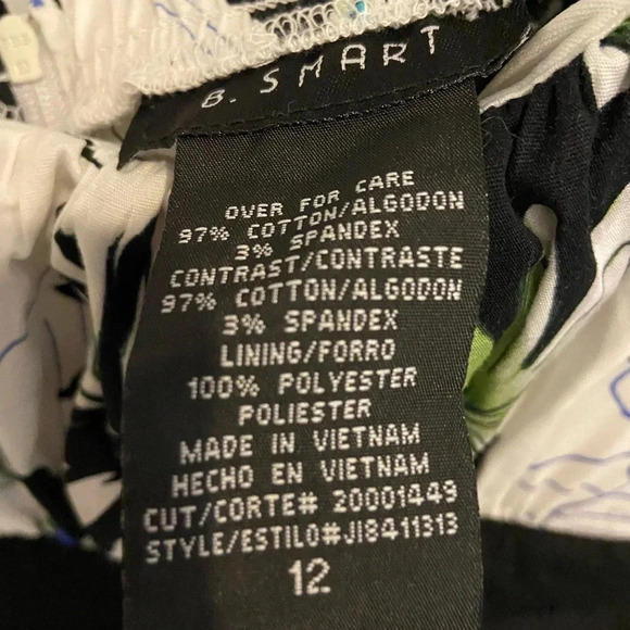 BE SMART -sz 12 dress blues blacks and white - Picture 3 of 3